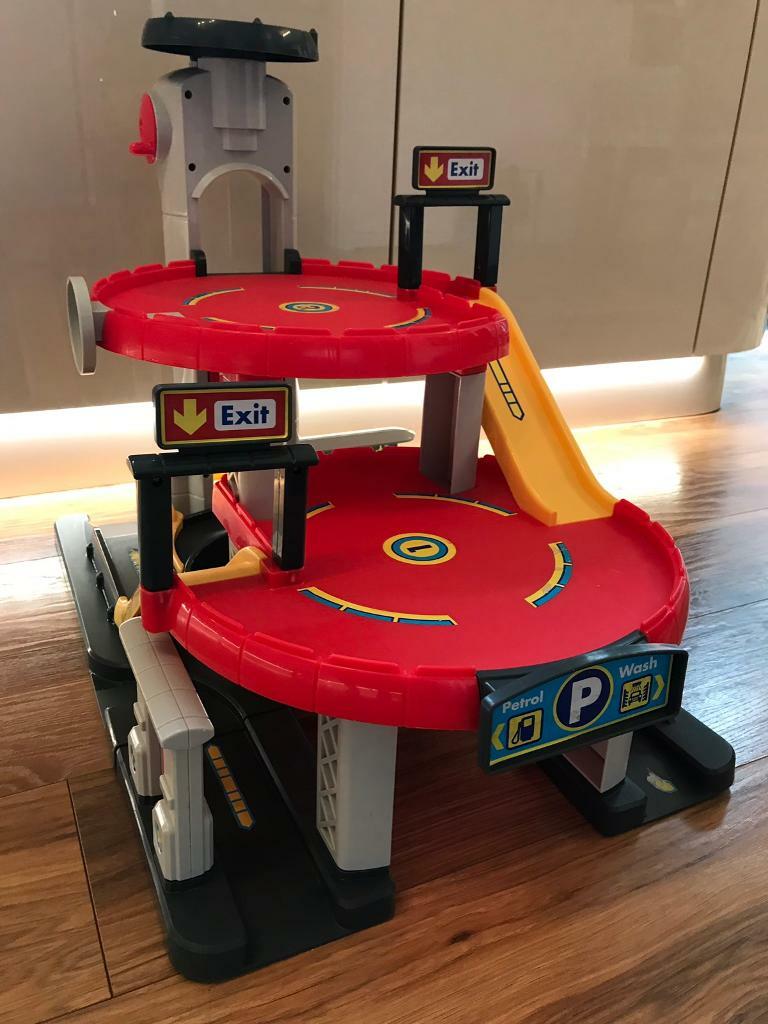 toy garage with lift